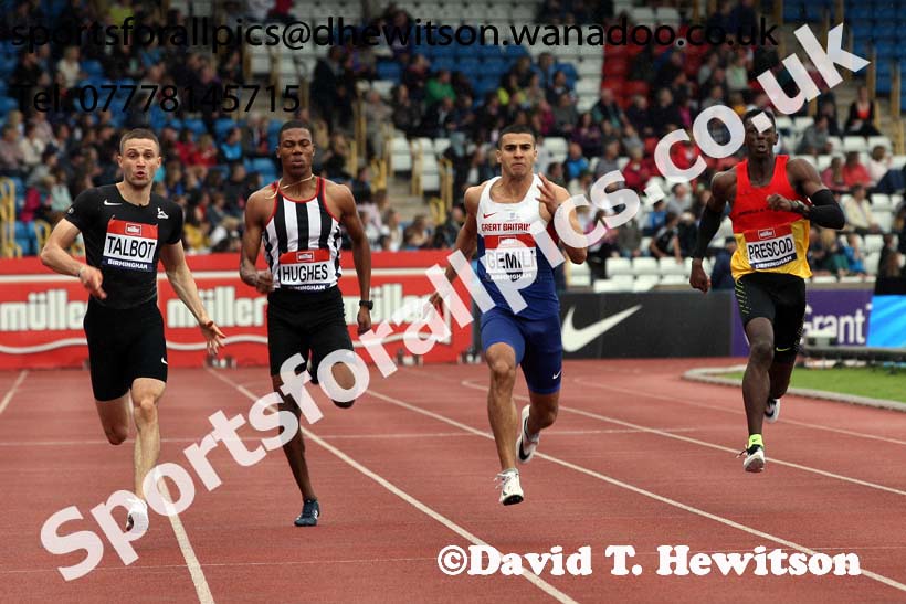 Mens 200 metres, British Championships, Birmingham. Photo: David T. Hewitson/Sports for All Pics